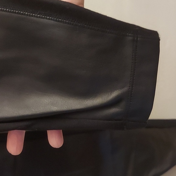SOMA Smoothing Faux Leather Ponte Leggings - Picture 5 of 10